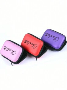Portable Coin Purse, Earphone Case, USB Cable Organizer, Storage Pouch, Key Holder, Charger Case, Wireless Earbuds Case, Essential For Dorm, Travel Organizer Bag, Cosmetic Bag, Makeup Organizer, Large Capacity For Lipstick, Makeup Brushes, Skincare, Phone, Coins, Small Items, Suitable For Home, Gift, Holiday (Halloween, Christmas) And More, Multi-Purpose - Multicolor - View 2