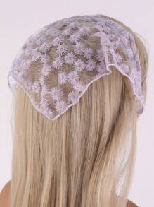 1 件/4 件套女孩雏菊花头巾和头带组合 - 三角巾 - 查看 2