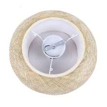 Bamboo Wicker Rattan Lantern 3-Light Flush Mount Ceiling Lamp Fixture Chandelier Rustic Lodge Vintage Bamboo Woven Light Creative Ceiling Lights Fixture Rustic Boho Basket Ceiling Lamp (Bulb Not Included) - Yellow - View 11