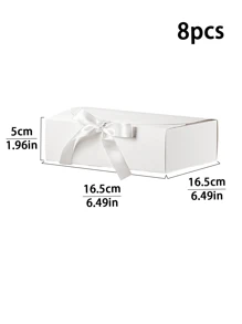 4 件/8 件粉色小丝带礼品盒（带蝴蝶结盖）、大号黑色纸板礼品盒、白色丝带礼品盒、蓝色礼品盒（适用于礼物、婚礼、母亲节、生日、手工制作、派对、纸杯蛋糕、圣诞节） - 紙本 - 查看 22