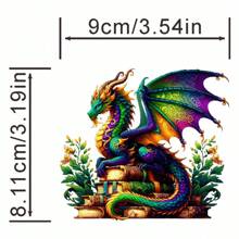 1/2 piezas Pegatinas termoadhesivas con diseño de estampado de dinosaurio, lavables y aptas para ropa, bolsas, vaqueros y elementos decorativos