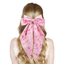 2/3/4 chiếc 2025 Kẹp tóc nơ dài họa tiết trái tim mới nhất cho bé gái, Kẹp tóc nơ đuôi dài mềm mại, Kẹp tóc kim loại cổ điển, Băng đô lụa, Phụ kiện tóc thanh lịch, Quà tặng tuyệt vời cho ngày lễ tình nhân - Nhiều màu - Xem 19