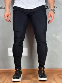 Premium Super Skinny Basic Jeans 01 - Black - View 3