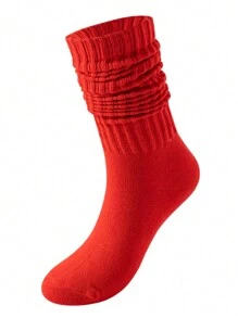 1 Pair Women Over The Knee Socks, Colorful Vertical Stripe Pattern, Fashion Versatile Thigh High Stockings, Spring/Summer