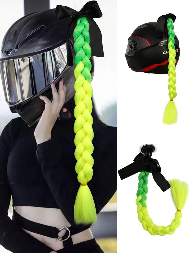 fake braid for motorcycle helmet Psc Pigtail Ponytail Bicycle Braids Hair Tails Any Helmets Decorations Cup Reusable : Sports & Outdoors Stand out on the road with our New Motorcycle Helmet Braids Wig for Women 1 Pc 20 Inches Red