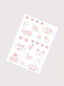 1 Sheet Glitter Tattoo Stickers For Wedding Party Waterproof Temporary Tattoos For Women And Men Hand And Body Decoration - Multicolor - View 14