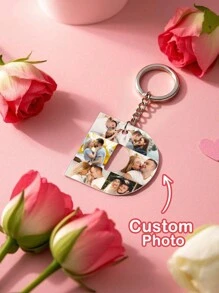 1 pieza Llavero acrílico personalizado con foto de pareja y letra A-Z, llavero personalizado con foto de pareja, llavero personalizado con foto, llavero personalizado con foto, regalo para el Día de la Madre, regalo para el Día del Padre, regalo de aniversario, regalo de pareja, regalo de cumpleaños, regalo de boda, llavero de pareja, regalos de San Valentín para novio/novia, regalo para mejor amigo, regalo para mamá/papá, regalo para esposo/esposa, colorido, lindo, adorable, divertido, kawaii, estilo Y2K, elegante, unisex, casual, personalizado, único, personalizado, regalos ideales para él, regalos ideales para ella