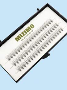 10D Dikke & Krullende 60 stuks 3-rijige nepwimpers, draagbare DIY zelfklevende wimpers voor natuurlijke & volledige make-up, geschikt voor dagelijks & evenementen