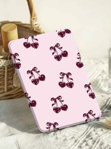 樱桃图案保护壳，适用于 Kindle 第 10 代 2019/Kindle（第 11 代-2024 年发布）（6 英寸）型号，自动唤醒/睡眠