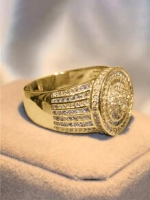 1 件漂亮方晶锆石戒指，适合女士婚礼订婚派对珠宝情人节礼物、妈妈、母亲、母亲节、礼物 - 1# - 查看 4