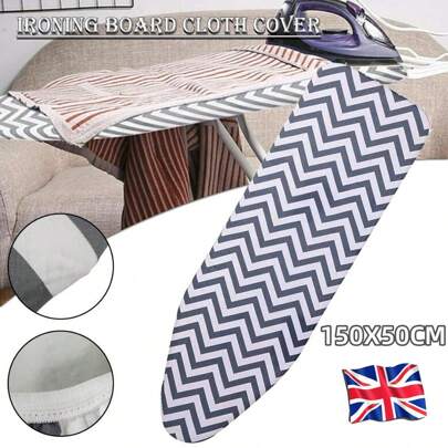 NetHong Thickened High Temperature Resistant Needle Punched Cotton Ironing Board Cover Super Extra Wide Large Elasticated Ironing Board Cover Replacement 150x50cm NEW
