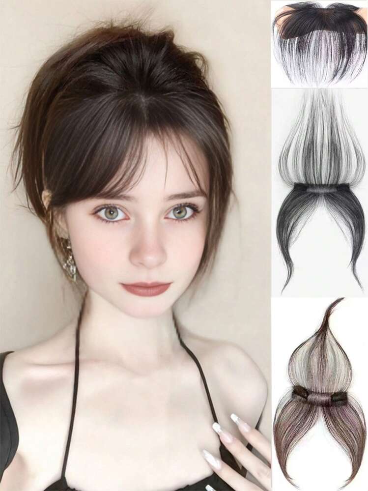 Middle Part Lace Front Wig With Side Bangs, Daily Wear Hair Extension (The Wig Is Longer When Received, Can Be Restyled And Ironed According To Your Hairstyle) Hair Clips Claw Clips Hair Claws Hair Barrettes - Multicolor - View 11