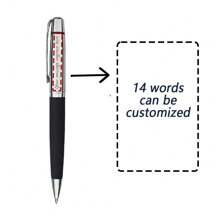 1pc Personalized Chrome Metal Ball Pen, With PU Leather Decoration, Medium Tip, Twist-Close, Round Barrel, Engraved Name/Info, Suitable For Professionals, Office Use And Gift-Giving Back To School,Multi-Functional,Waterproof,Ornamental,Reusable,Colorful,Vintage,Cute,Modern,Custom,Personalized,Unique,Customized,Ideal Gifts For Him,Ideal Gifts For Her,Family,Friends,Children,Students,Workers,Clients,For Business/Work/Office,For School,Back To School - Multicolor - View 2