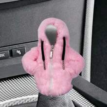 Plush Sweatshirt Car Gear Lever Protector, Winter Warm Car Interior Accessories, Suitable For Manual And Automatic Transmission Vehicles,Car Accessories - one-size - View 6