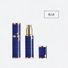1pc Louischanzl 5ml Premium Leather Sealed Mini Travel Refillable Perfume Atomizer Bottle With Bottom Filling Valve