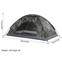 Tomshoo 1/2 Person Ultralight Camping Tent Single Layer Portable Hiking Tent Anti-UV Coating UPF 30+ For Outdoor Beach Fishing