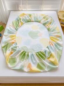 3 件套亲肤印花床上用品套装，含 1 件床笠 + 2 件枕套，360 度环绕，不含荧光增白剂，透气、吸湿排汗，质地柔软细腻，可水洗，抗菌保暖，适用于卧室、酒店 - 幸運心 - 查看 8