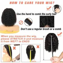 巧克力棕色 #4 卷发鲍勃假发 13x4 蕾丝前部真人发假发 180 密度深波浪短鲍勃假发真人发透明蕾丝万圣节服装