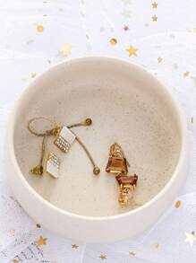 1 件陶瓷珠宝托盘，圆形桌面安装多用途收纳盘，可存放戒指、耳环、手表 - 家用配件收纳盒，珠宝托盘，适合女性返校礼物 - 彩色 - 查看 5