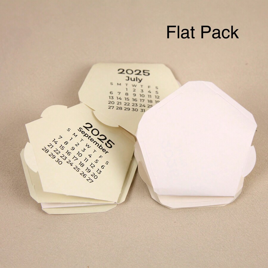 RIMEMO DIY 2025 Paper Folding Desk Calendar, Personal Desk Calendar DIY ...