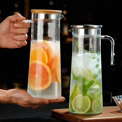 1pc Of Juice Pot Acrylic Cold Water Pot, High Grain Resistant Tea Pot, Cold Water Pot, Commercial Beverage