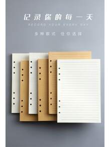 A6/A5 活页笔记本补充插页、旅行日记替换页、适用于学校用品、返校 - 筆記本活頁替芯 - 查看 6