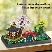 2280PCS Zen Style Garden, Flowers, Trees, Classic Architectural Puzzle Toys, Mini Block Sets, Models, Adults - Multicolor - View 2