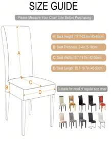 TIANWOWO 1pc Printed Waterproof Dining Chair Cover, Removable & Washable Chair Slipcover For Home Use - PYT-4 - View 2