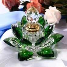 1PC 3ML Refillable Crystal Glass Lotus Flower Perfume Bottle Arttar Oil Scent Empty Glass Bottle Fragrance Container Gift Home Decor - Multicolor - View 8