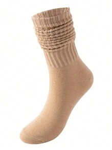 1 Pair Women Over The Knee Socks, Colorful Vertical Stripe Pattern, Fashion Versatile Thigh High Stockings, Spring/Summer
