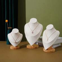 1PC, Necklace Portrait Model Neck Pendant Jewelry , Neck Model Frame Jewelry Photo Props - White - View 6