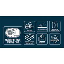 20" Queen Dura-Beam Deluxe Raised Air Bed Mattress With Built-In Pump