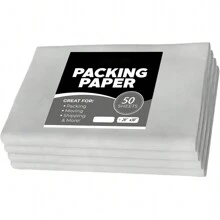 50 Sheets Packing Paper - 30 Inches X 20 Inches - Newspaper Paper, Packing Materials, Moving Paper Wrapping, Transportation Paper, Newspaper Paper - Dark Grey - View 1