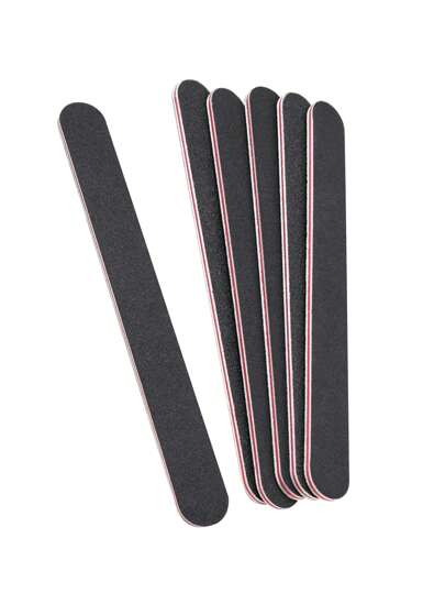 50套黑色指甲锉，直型美甲打磨条，高品质不掉毛美甲打磨条