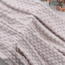 Tela de peluche suave de 160*50cm con abalorios, tela artesanal para acolchar, confeccionar y decorar camas