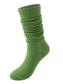 1 Pair Women Over The Knee Socks, Colorful Vertical Stripe Pattern, Fashion Versatile Thigh High Stockings, Spring/Summer