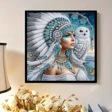 1pc Diamond Painting Kit, DIY 5D Special Shape Crystal Diamond Partial Diamond Embedded Painting Mosaic Arts And Crafts, Handmade Creative Hobby To Inspire Your Artistic Passion, Suitable For Home Wall Decor, Unframed