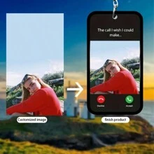 Personalized Mobile Phone Pendant Key Chain - Customized Photo Display, Multifunctional Decorative Souvenir, Unique Gift Idea - Multicolor - View 1