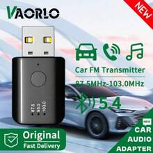 One Piece Car Bluetooth 5.4 FM Transmitter Hands Free Calling Mini USB Power Supply Car Kit Car Stereo Wireless Audio Adapter Receiver For FM Radio - Multicolor - View 1