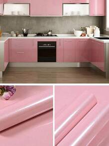 1 卷自粘式家具翻新防水加厚彩绘壁纸，珍珠光，适用于厨房橱柜、衣柜、纯色 PVC 壁纸剥离和粘贴壁纸 - 彩色 - 查看 17