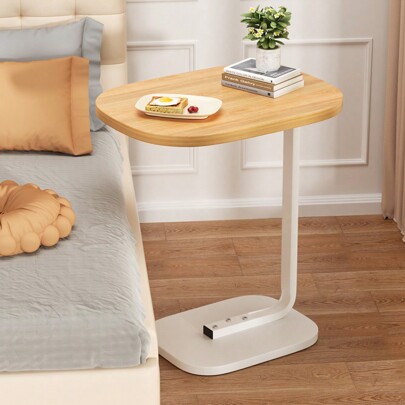 Modern Metal Frame Small Side & Coffee Table, Convenient Installation For Living Room, Bedside, Balcony, Home Decor