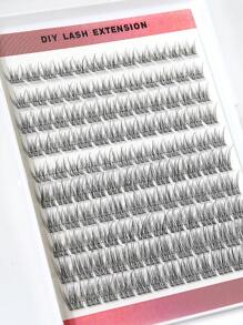 120 عنقود من رموش صناعية واقعية، رموش مينك متقاطعة طبيعية المظهر، بطول 8-16 مم، 10 صفوف، ناعمة وريشية، مناسبة للمكياج الخفيف والكامل، للاستخدام اليومي أو المناسبات، عناقيد رموش، رموش فردية، رموش صناعية - الأسود - مشاهدة 5