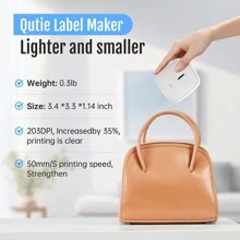 PRT QUTIE Label Makers Machine With Tape, Wireless Built-In Cutter + Multiple Templates Fonts Icon, Portable Bluetooth Label Printer For Home, Office, Business & Organization - White - View 6