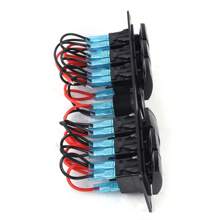 HYYKJ-US 6-Gang 12V LED Light Switch Control Panel Voltmeter USB Charger Car Boat Truck - 1 - View 10