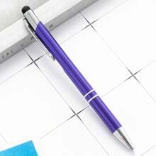 1pc Customizable Push-Button Ballpoint Pen With Logo Engraving, Name Personalization, Office Supply, Gift For Valentine's Day, Thanksgiving, Teachers Back To School,Multi-Functional,Ornamental,Reusable,Modern,Colorful,Cute,Vintage,Cartoon,Kawaii,Custom,Personalized,Unique,Customized,Workers,Clients,Students,For Business/Work/Office,For School
