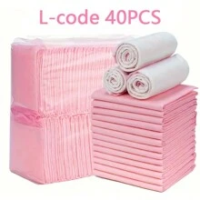 Almohadillas absorbentes desechables rosas para entrenamiento de mascotas, extra gruesas, 100 piezas, impermeables, de material tejido, de secado rápido, reutilizables, para entrenamiento en casa y viajes, material absorbente de desechos de mascotas.