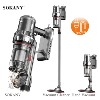 SOKANY Stofzuiger, Stickerstofzuiger, Stofzuiger, Met 1,2L Stofbak En 80.000 RPM Borstelloze Motor, Steelstofzuiger, Huishoudelijke Reiniger, Geschikt Voor Verschillende Schoonmaakbehoeften Zoals Afval, Stof, Papiersnippers, Huis, Kantoor Enz.