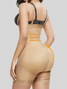1 PIEZA Body de compresión moldeadora de talla grande Cintura alta Body Shaper Control de abdomen Faja Short Cinturón moldeador Faja, Panty