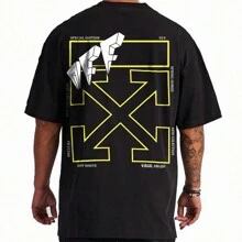 Playera para hombre Oversize Soul Freak Colección OffWhite Yellow - Negro - Ver 1