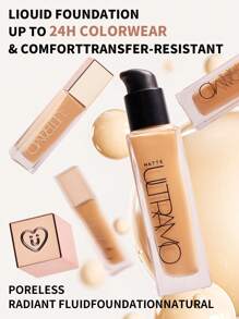 Base de maquillaje líquida, corrector de cobertura total, acabado mate natural, larga duración a prueba de agua,la textura suave, adecuada maquillaje colorstay para piel grasa/combinación - #6 WARM TAN - Ver 3